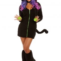 Dreamgirl Fuzzy Black Cat Costume