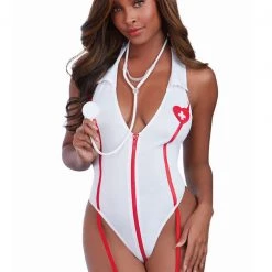 Dreamgirl Care Cutie Sexy Nurse Lingerie Teddy