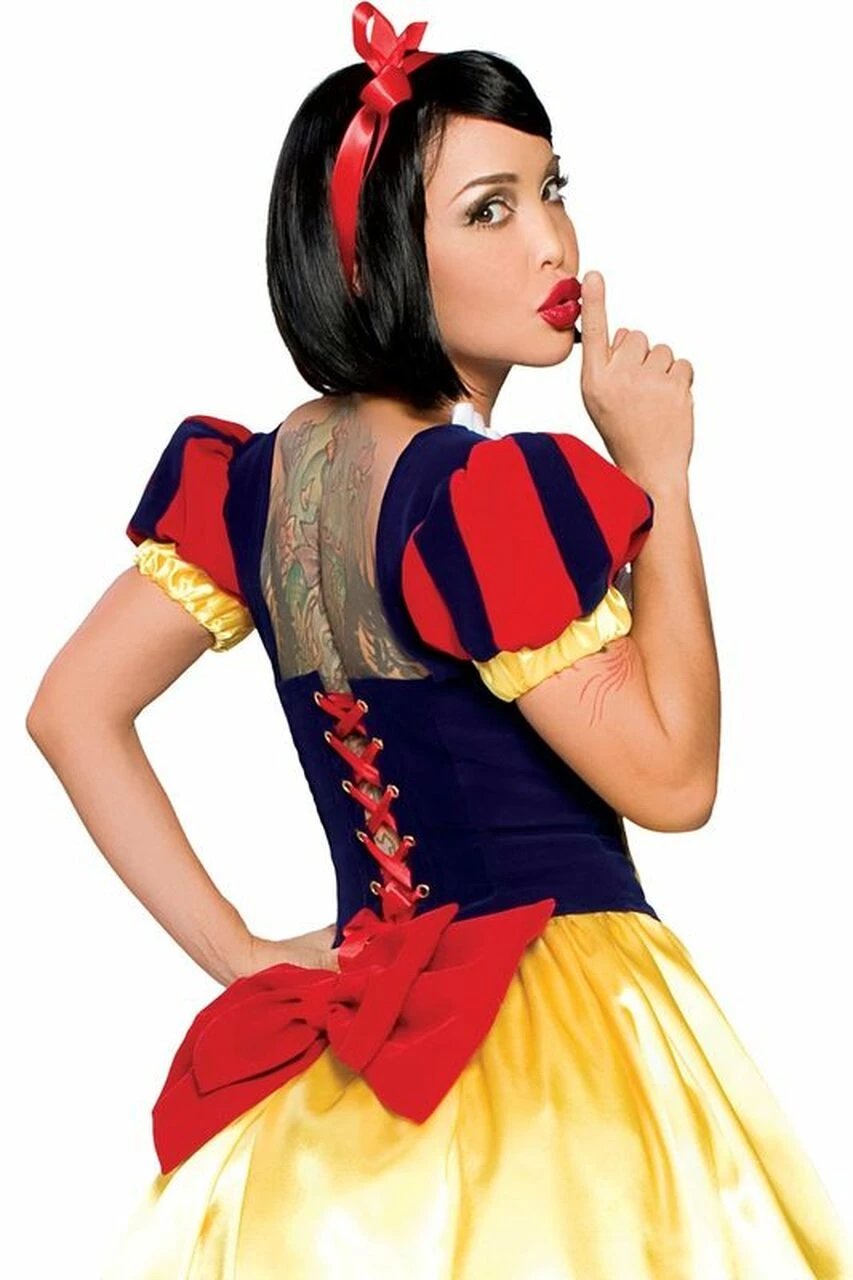 3WISHES Sexy Deluxe Snow Princess Costume 4 3WISHES Sexy Deluxe Snow Princess Costume - Image 2