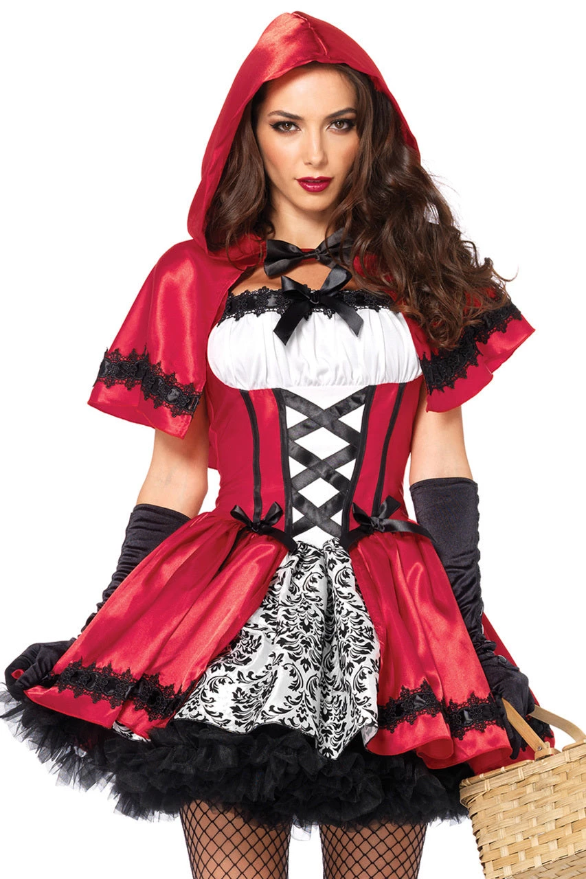 Leg Avenue Gothic Red Riding Hood Costume 7 Leg Avenue Gothic Red Riding Hood Costume - Image 5