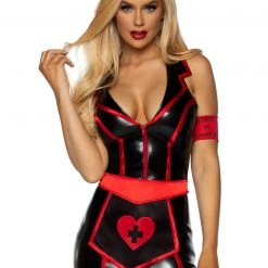 Leg Avenue Black And Red Naughty Nurse Costume -Fairy Tale Costumes Sales unnamed file 629